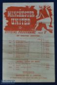 1944/45 Manchester Utd v Stoke City war league north cup qualifying competition 7 April 1945 at