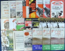 1959-1990 Lancashire County Cup Final Programmes Rugby League, to includes Helens v Warrington 1959,