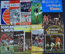 Scotland v Wales international programmes at Hampden Park 1955, 1957, 1961, 1963, 1965, 1967,