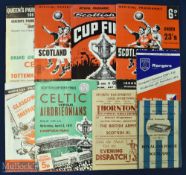 Selection of Scottish match programmes to include 1944/45 Royal Air Force v Scotland (at Sheffield