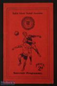 1934 England v Scotland schools international match programme 12 May 1934 at Arsenal; fair/good