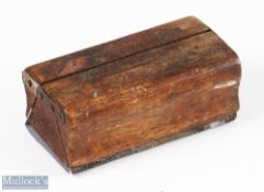 Custom Made Wooden Sanding Block with hinged side panels to hold the sandpaper - stamped at either