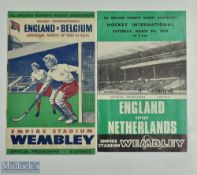 1953+1968 England Women's International; Hockey march Programmes, 14th June 1953 England v