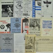 1938-1987 Mixed sports Programmes, a diverse selection of sports to include 1938 boxing flyer West