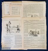 c1920-1930 Various Golf related Punch Illustrations removed from various periodicals such as 1929