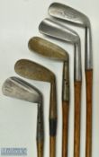 5x assorted wide sole playable irons - Maxwell Style Winton Special Mashie, Maxwell mashie