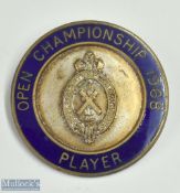 1968 Official Open Golf Championship Players Enamel Badge played at Carnoustie
