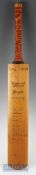 1948 Australia Invincibles Cricket Team Signed Bat Cradidge Imperial Driber Super bat with 14