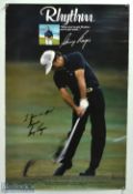 Gary Player Signed Golf Poster inscribed in ink 'To, Yours in Sports, Regards Gary Player', measures