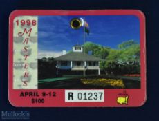 1998 US Masters Golf Tournament Badge - won by Mark O'Meara - complete with Augusta National Golf