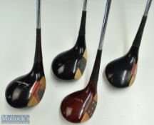 Ken Bousfield (1919-2000) previously owned MacGregor persimmon woods (x4) incl MacGregor Tourney 1