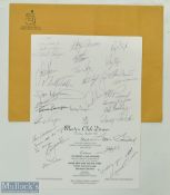 Scarce Multi-Signed 1995 Masters Club Dinner Menu featuring all the greats such as Seve Ballesteros,