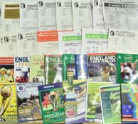 1980s-1990s Cricket Score Cards, Tickets, Programmes International test matches and County