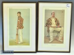 1892 +1904 Vanity Fair Cricketers Prints by Spy, to include Lord Hawke 24th September 1892, Lord
