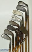 Good cross selection of Scottish club makers lady's irons (10) from a long iron to mashie