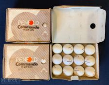 1970s Penfold Commando Golf Balls, 3 display boxes sets of 12, these look unused 36 balls in total