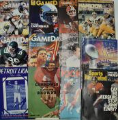 1953-1992 American Football Programmes, Magazines Booklets to include Chicago v Cleveland Browns