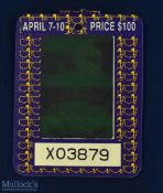 1994 US Masters Golf Tournament Badge - won by José Maria Olazabal for the first time - complete