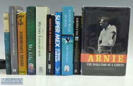 10x Golf Autobiography and Biography and golf related books, to include Karsten's Way 2000, Arnie