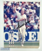 Shane Warne Australian Cricket Signed Colour Photograph, size 20cm x25.5cm