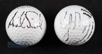 Nancy Lopez (USA) and Annika Sorenstam (Swedish and US Joint Nationality) signed golf balls - both