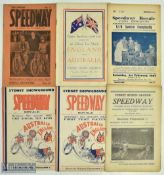 1935-53 Australia + Sydney Speedway Programmes, to include the Empire speedway 30th Nov 1935,