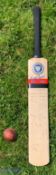 1986 Benson & Hedges Final Signed Cricket Narrow Practice Bat, Kent v Middlesex for Kevin Jarvis