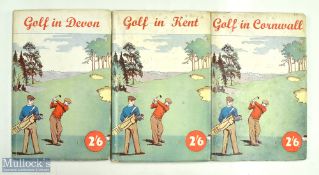 c1930 Robert H K Browning Golf Books, Golf in Cornwall, Golf in Kent, Golf in Devon (3)