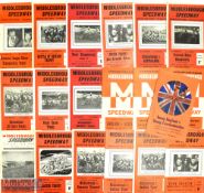 1948-1976 Middlesbrough /Teesside Speedway programmes, a collection of league, cup international