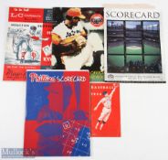 1956-1997 Baseball Score cards Programmes and booklets, to include a 1956 good reading rack services