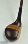 Stunning D&W Auchterlonie St Andrews Striped top dark grain persimmon driver - stamped with owners