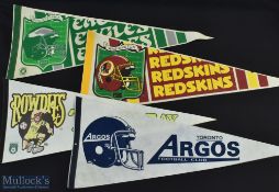 American football and basketball pennants, to include Philadelphia Eagles, Washington Redskins and