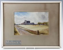 John Blair (1849-1934) - watercolour Craigmillar Park Golf Links (Edinburgh) - signed to the lower
