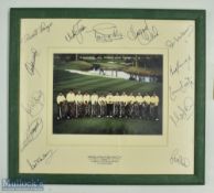 Multi-Signed 1989 European Ryder Cup Team Display features Tony Jacklin, Nick Faldo, Seve