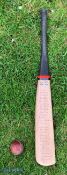 1987 Signed Cricket Narrow Practice Bat, Kent v Worcestershire for Kevin Jarvis testimonial