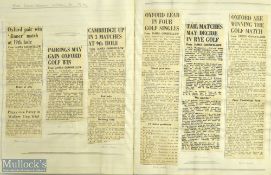 1946-1947 James Goodfellow Evening Standard Golf Reporter, family scrap book of newspaper articles