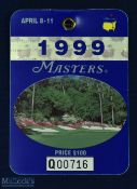 1999 US Masters Golf Tournament Badge - won by José Maria Olazabal for the 2nd time - complete