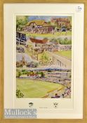 Worcestershire County Cricket Signed Framed Display with a team photograph with autographs below