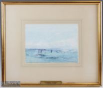 James Grant Leckie Ewing (1890-1932) - A View of The 7th Green Old Course St Andrews c1905 -