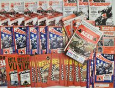 1980-1990 Belle Vue Manchester Speedway programmes, a large collection of league championships,