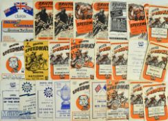 1947-1978 Bristol Speedway programmes, to include League, cup and international meets, Bristol v