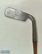 Rare Tom Stewart Kinnell Patent wide neck hosel blade putter Reg no 21039 - the blade measures 5