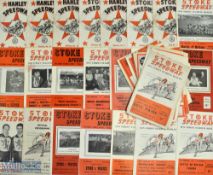1949-1978 Stoke Speedway Hanley Speedway Programmes, to include Hanley 4th June 1949, 30th Sept