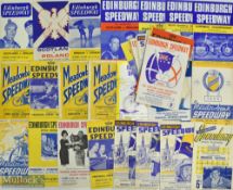 1948-1965 Edinburg Speedway Meadowbank programmes to include 9th October 1948 23rd May Meadowbank