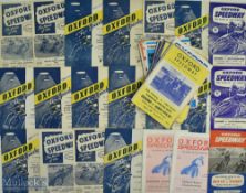 1949-1972 Oxford Speedway Programmes, a good selection of league, Cup, world championships