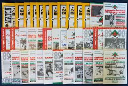 1988-1991 Cardiff Devils Ice Hockey Programmes, a good selection of home programmes to include