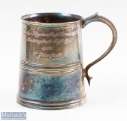 Dunlop Masters Golf Tournament Presentation Silver Plated Tankard 1960 won at Sunningdale Golf