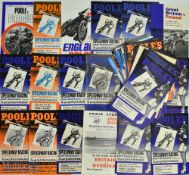 1949-1975 Poole Speedway programmes, a good collection of League, cup international meets, to