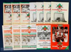 1987-1991 Cardiff Devils Ice Hockey Programmes and tickets, to include Cardiff Devils v Deeside