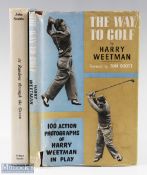 2x Golf Instruction signed books - Harry Weetman 